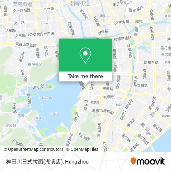 神田川日式拉面(湖滨店) map