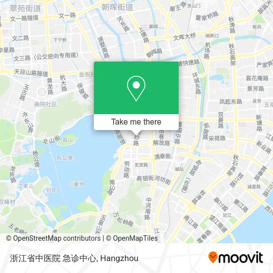 浙江省中医院 急诊中心 map
