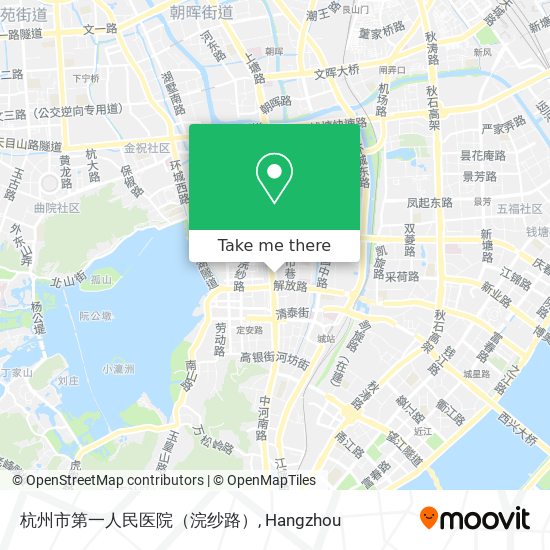 杭州市第一人民医院（浣纱路） map