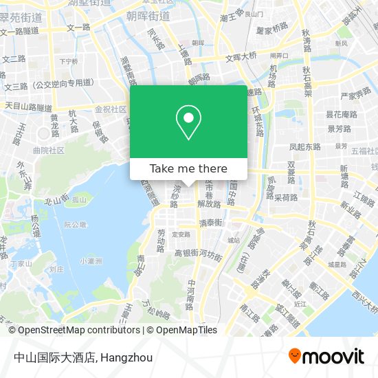 中山国际大酒店 map