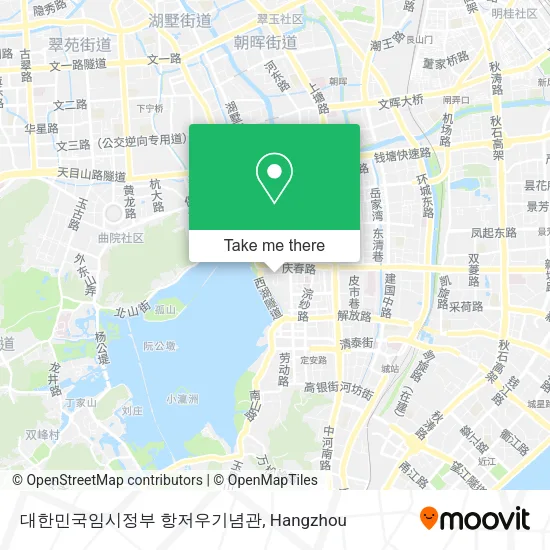 대한민국임시정부 항저우기념관 map