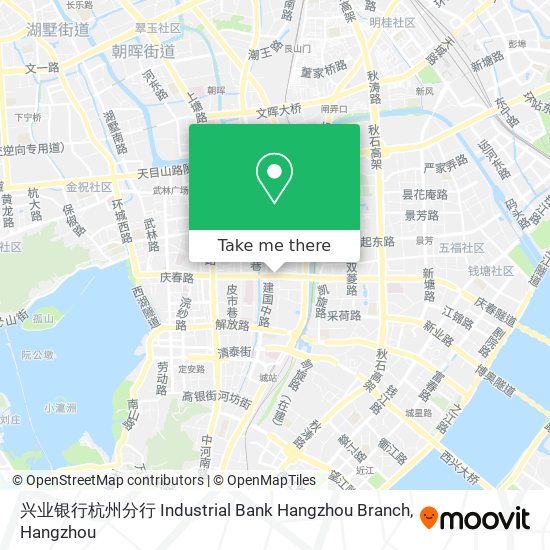 兴业银行杭州分行 Industrial Bank Hangzhou Branch map