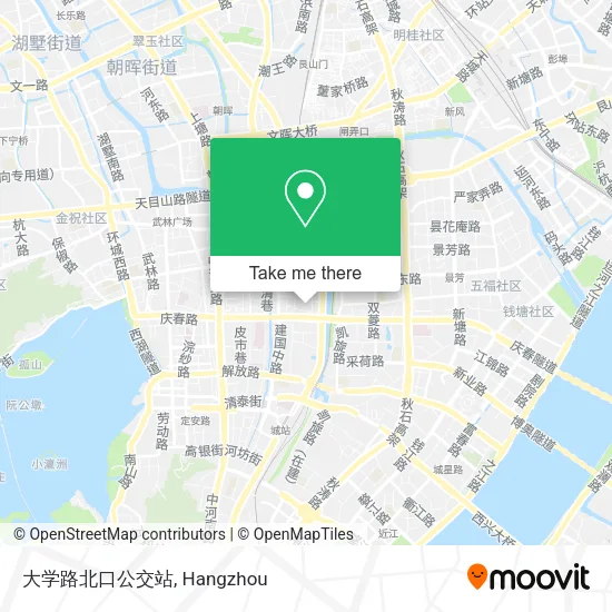 大学路北口公交站 map