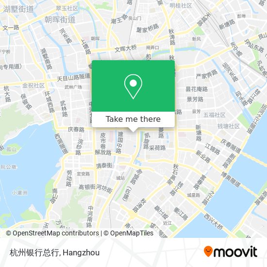 杭州银行总行 map