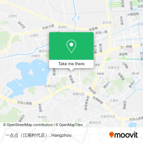 一点点（江南时代店） map