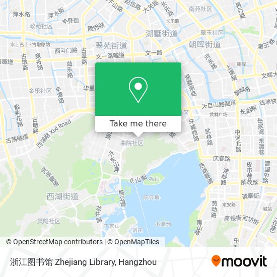 浙江图书馆 Zhejiang Library map