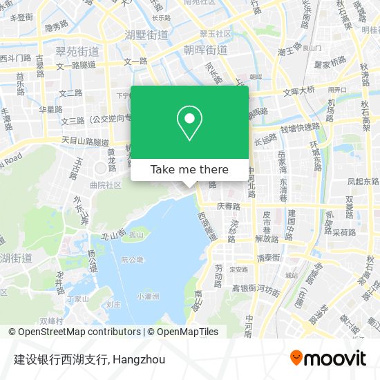 建设银行西湖支行 map