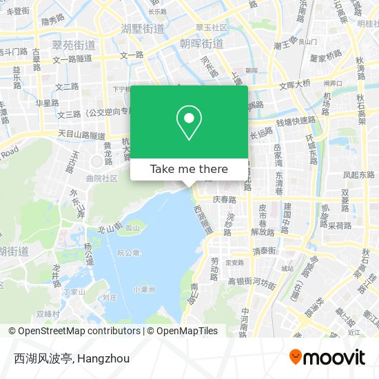 西湖风波亭 map