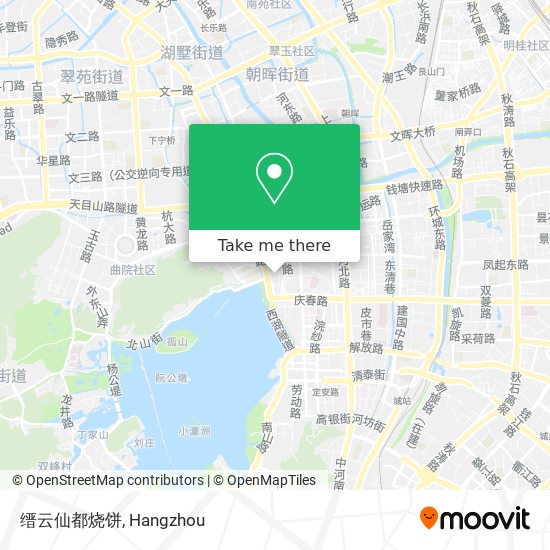 缙云仙都烧饼 map
