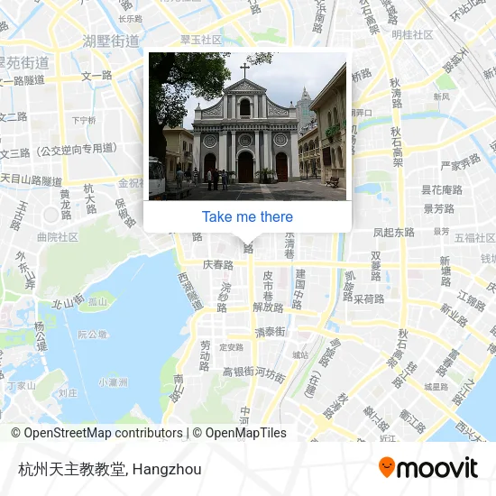 杭州天主教教堂 map