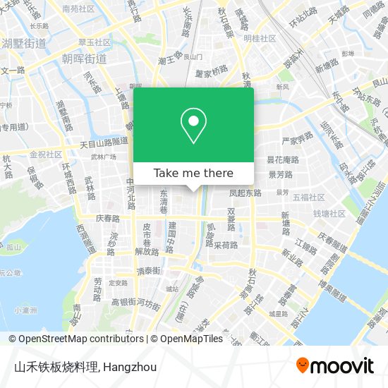 山禾铁板烧料理 map