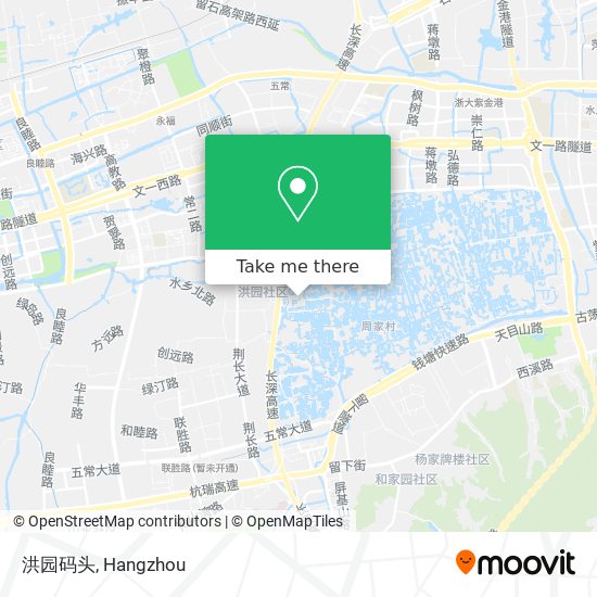 洪园码头 map