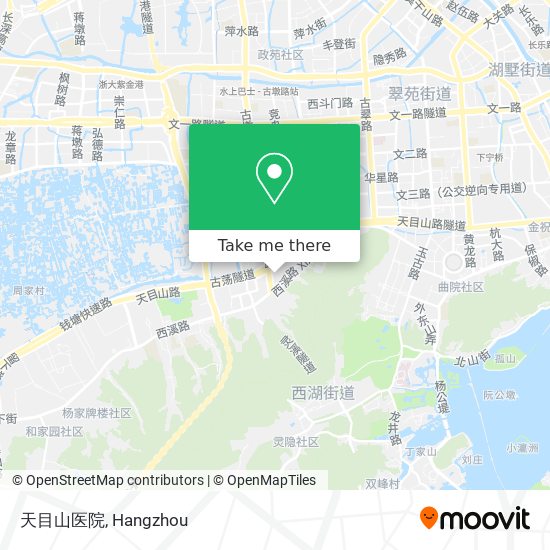 天目山医院 map