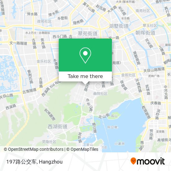 197路公交车 map