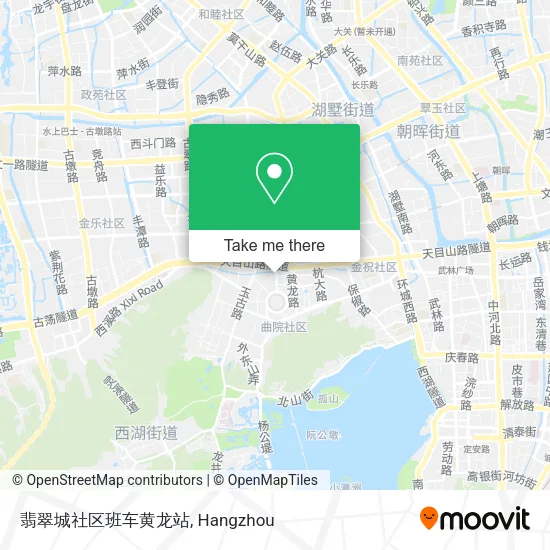 翡翠城社区班车黄龙站 map