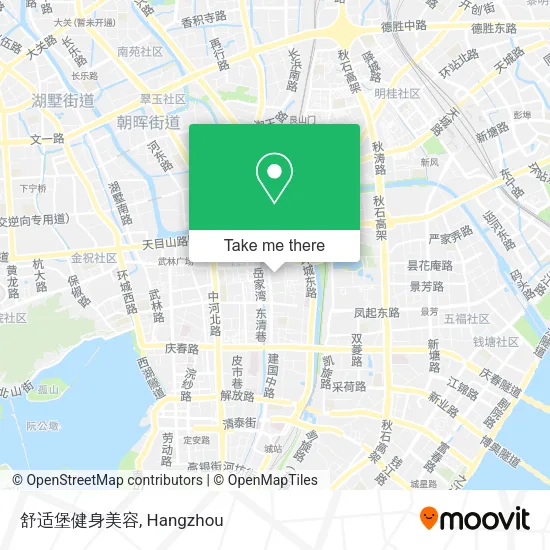 舒适堡健身美容 map