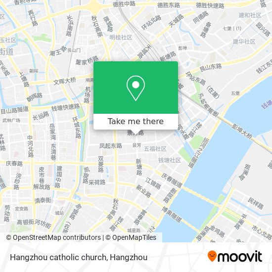 Hangzhou catholic church map