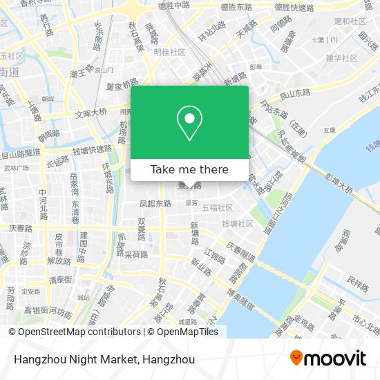 Hangzhou Night Market map