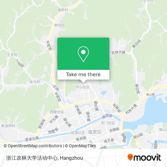 浙江农林大学活动中心 map