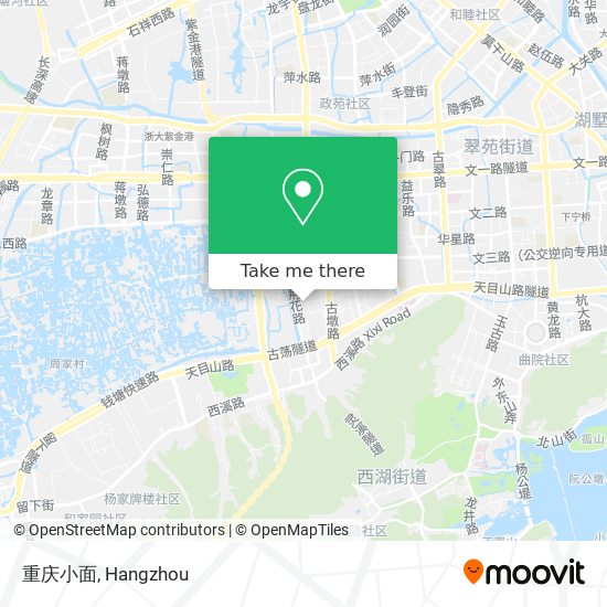 重庆小面 map