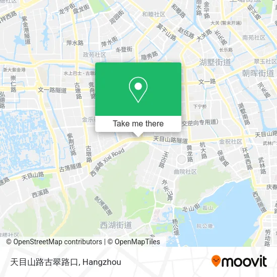 天目山路古翠路口 map