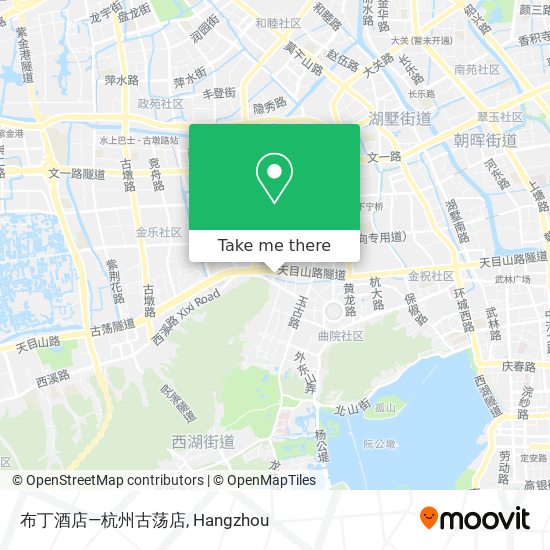 布丁酒店—杭州古荡店 map