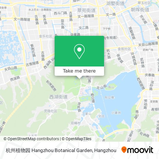 杭州植物园 Hangzhou Botanical Garden map