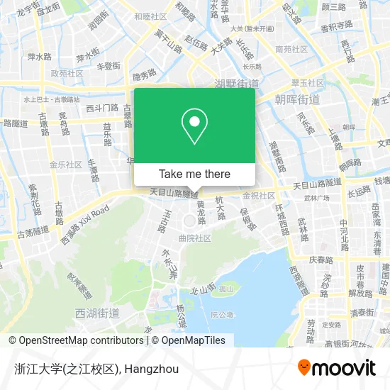 浙江大学(之江校区) map