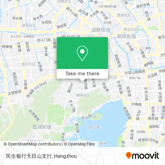 民生银行天目山支行 map