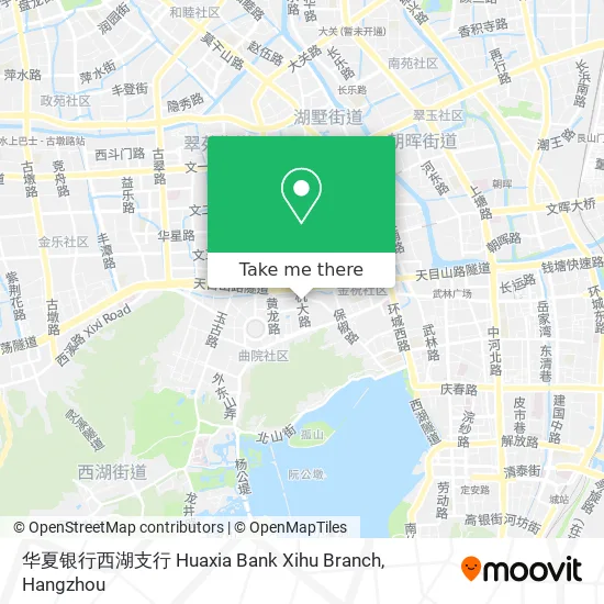 华夏银行西湖支行 Huaxia Bank Xihu Branch map
