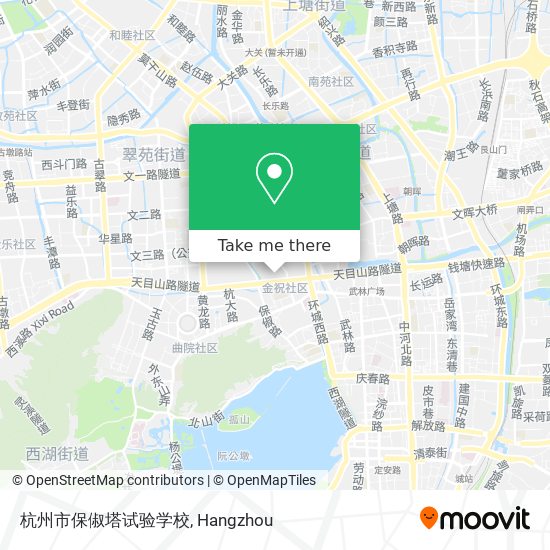 杭州市保俶塔试验学校 map