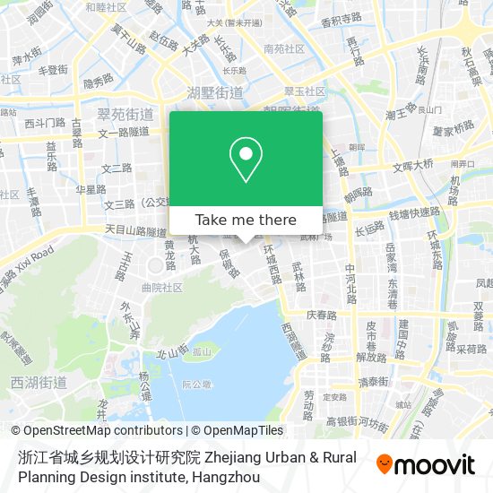 浙江省城乡规划设计研究院 Zhejiang Urban & Rural Planning Design institute map