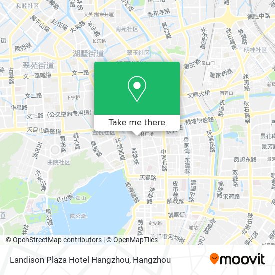 Landison Plaza Hotel Hangzhou map