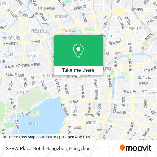 SSAW Plaza Hotel Hangzhou map