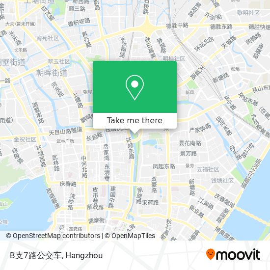 B支7路公交车 map