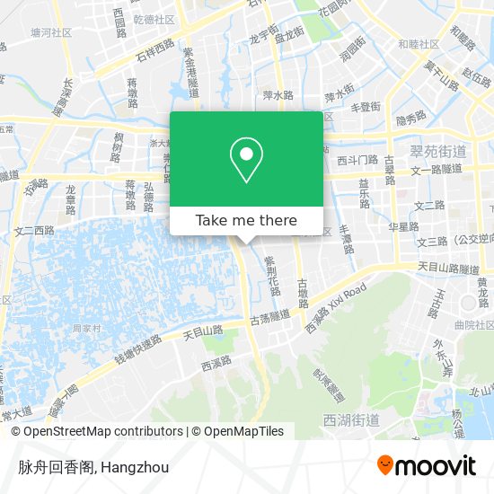 脉舟回香阁 map