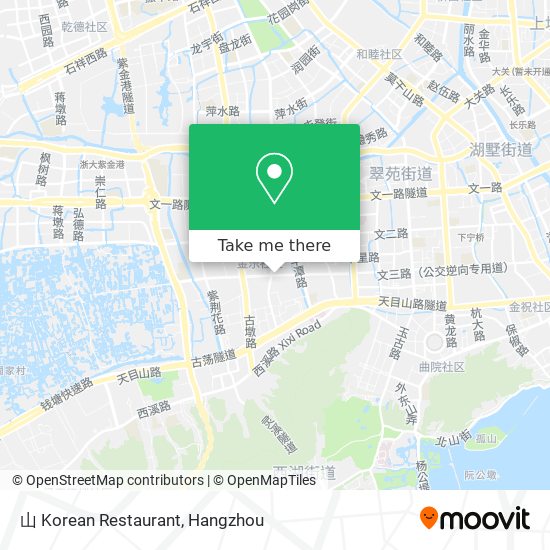 山 Korean Restaurant map