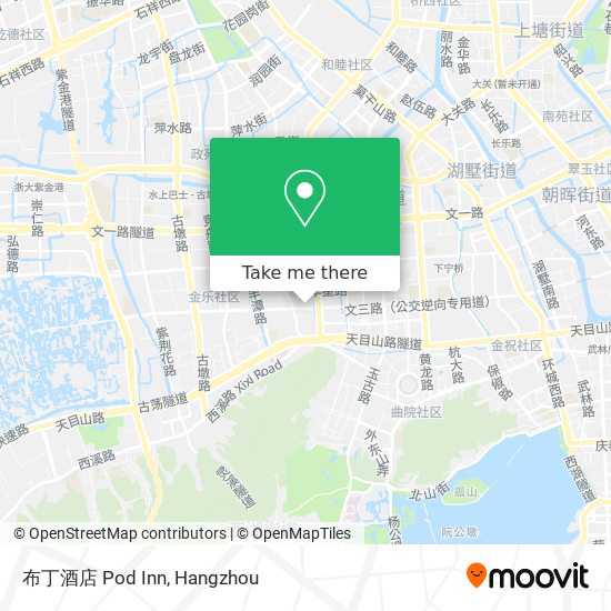 布丁酒店 Pod Inn map