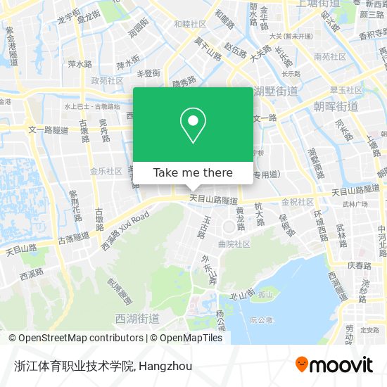 浙江体育职业技术学院 map