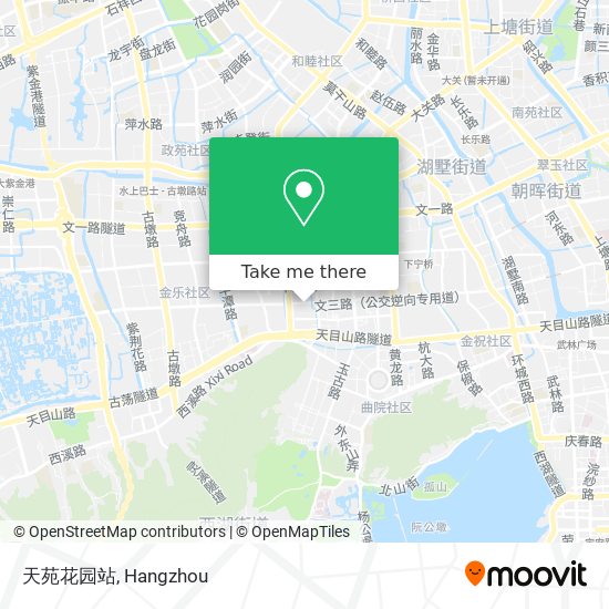 天苑花园站 map