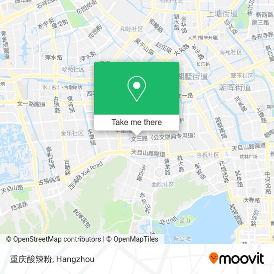 重庆酸辣粉 map