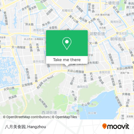 八月美食园 map