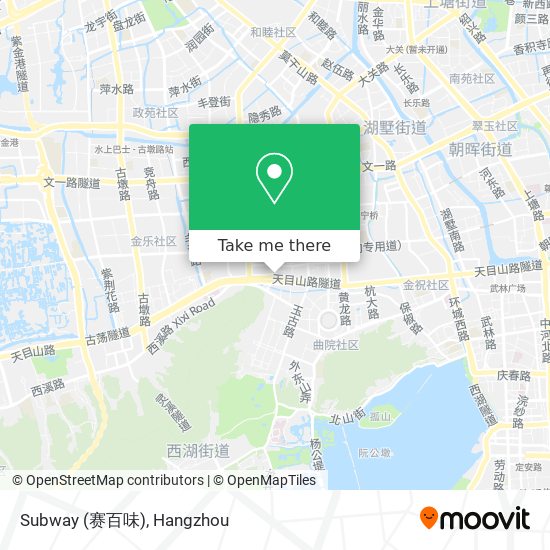 Subway (赛百味) map