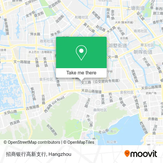 招商银行高新支行 map