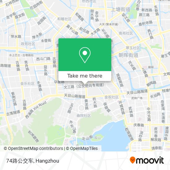 74路公交车 map