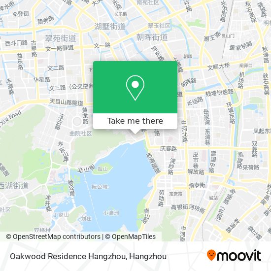 Oakwood Residence Hangzhou map