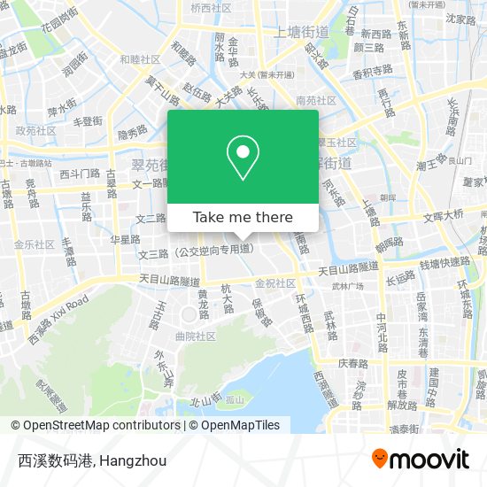 西溪数码港 map