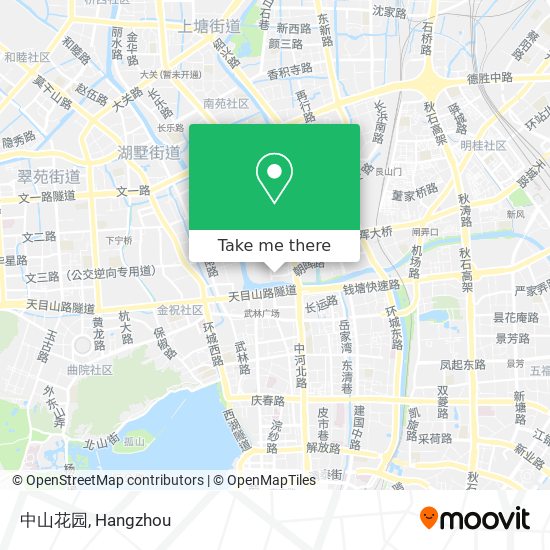 中山花园 map