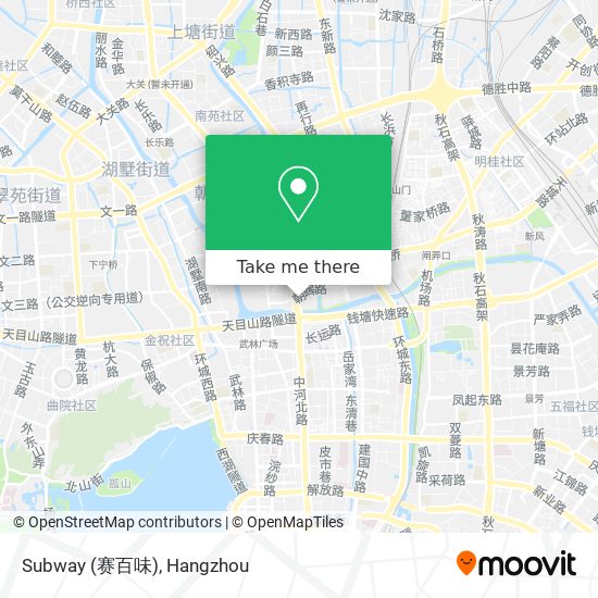 Subway (赛百味) map
