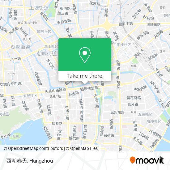 西湖春天 map
